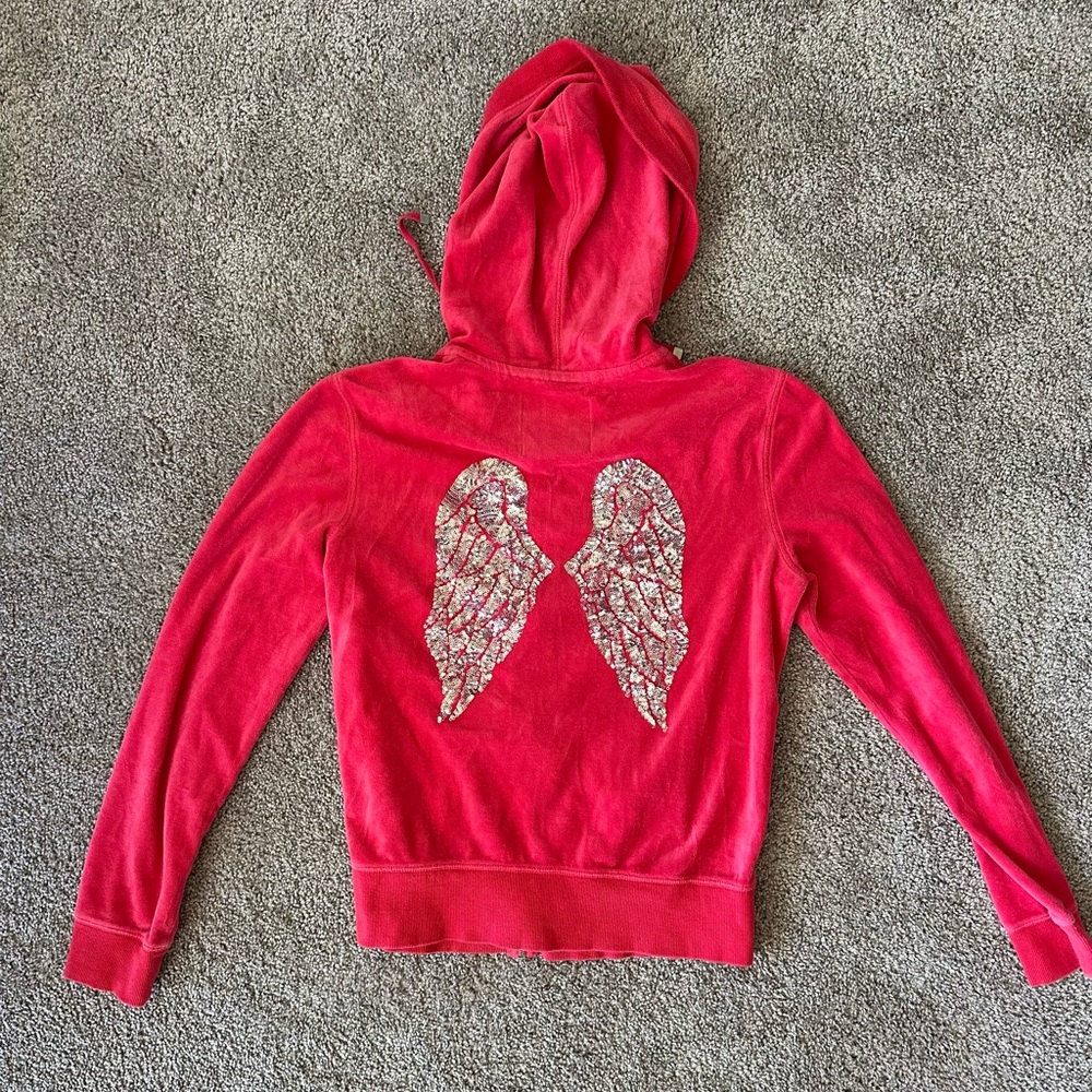 Y2K Victoria’s Secret Angel Collection 2013 Tracksuit Hoodie Sequin Angel Wing